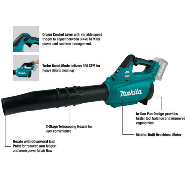 MAKITA 40V XGT BRUSHLESS CORDLESS BLOWER, TOOL ONLY - Image 2
