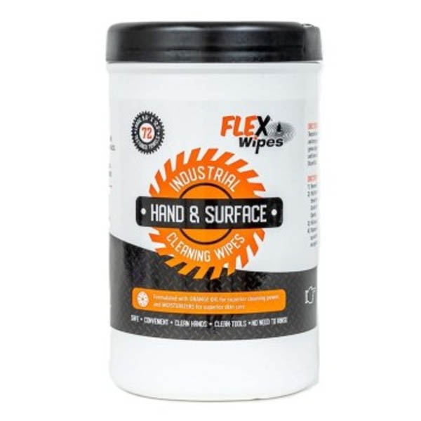 FLEXWIPES INDUSTRIAL HAND & SURFACE WIPES, CS/6 #15072